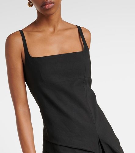 Robe midi en lin et coton - Dries Van Noten - Modalova