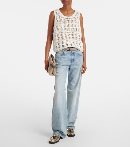Top en jute et coton mélangés - Brunello Cucinelli - Modalova