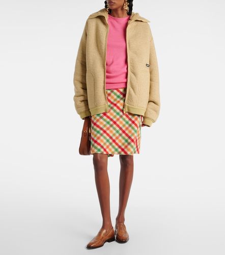 Top en cachemire et soie à logo - Miu Miu - Modalova