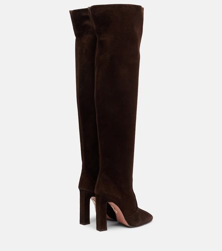 Aquazzura Bottes Joplin 105 en daim - Aquazzura - Modalova