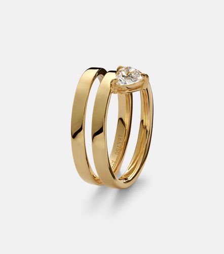 Bague Coil en or jaune 18 ct (750/1000) et diamants - Anita Ko - Modalova