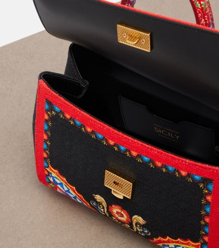 Sac à main Sicily Medium à imprimé - Dolce&Gabbana - Modalova