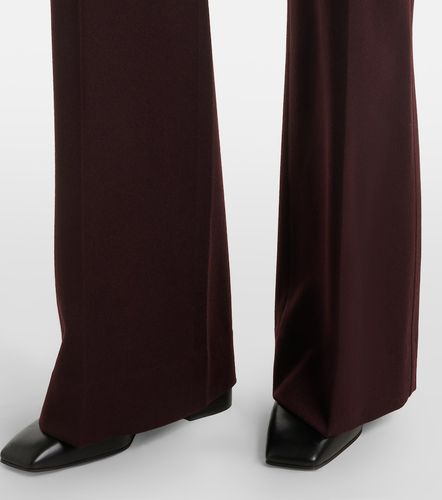 Pantalon évasé Alina en laine vierge - Victoria Beckham - Modalova