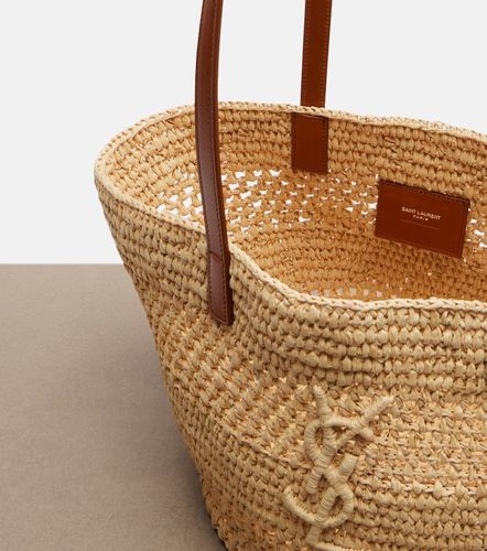Sac seau Panier Small en raphia - Saint Laurent - Modalova