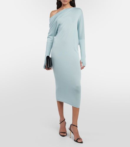 Robe midi en cachemire mélangé à épaules dénudées - Tom Ford - Modalova