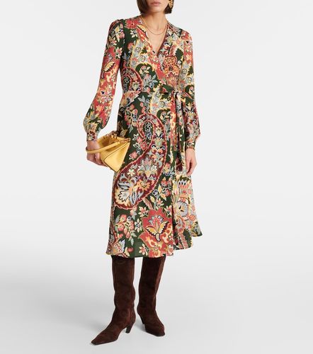 Etro Robe portefeuille à imprimé - Etro - Modalova