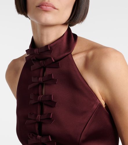 Robe de cocktail Merlot en satin - Rebecca Vallance - Modalova