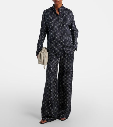 Pantalon ample en jacquard à motif cachemire - Tory Burch - Modalova