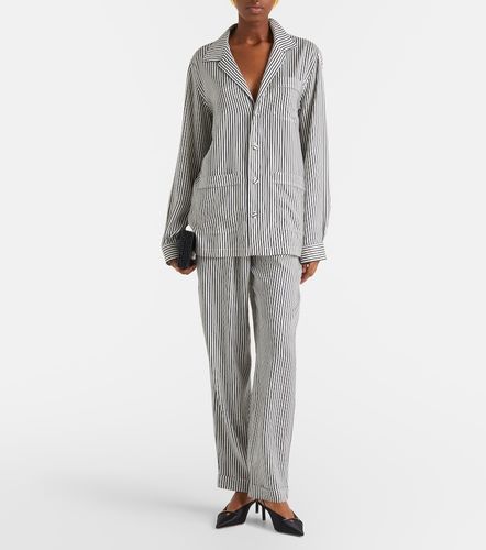 Chemise oversize rayée en soie - Tom Ford - Modalova