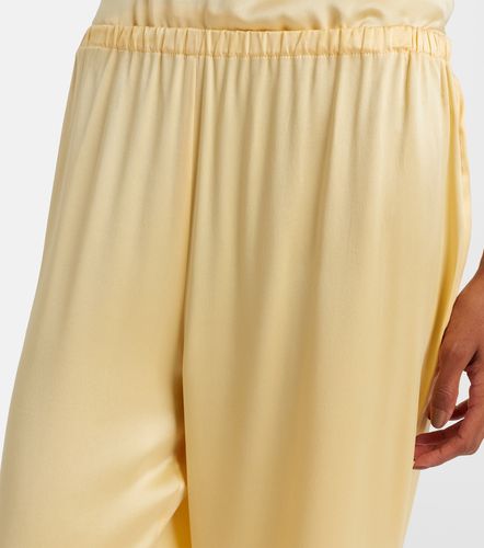 Pantalon ample Loreto en charmeuse de soie - Asceno - Modalova