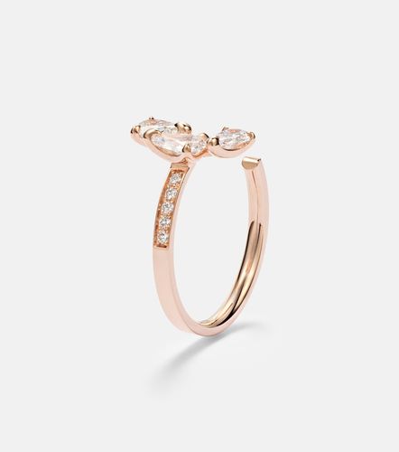 Bague Serti Sur Vide en or rose 18 ct et diamants - Repossi - Modalova