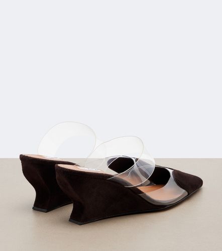 Alaïa Mules compensées Le Cœur en daim - Alaia - Modalova