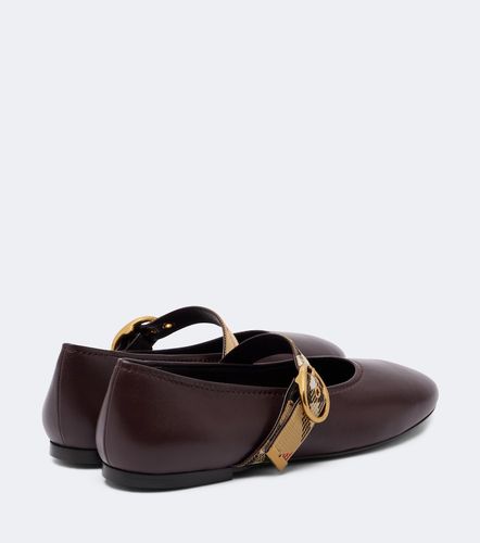 Ballerines Mary Jane Check en cuir - Burberry - Modalova