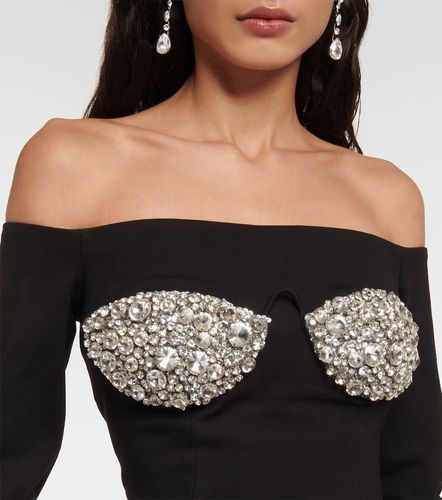 Robe à épaules dénudées à ornements - Area - Modalova