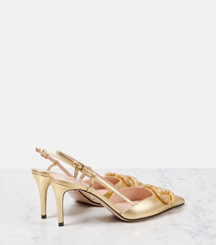 Escarpins VLogo Signature en cuir métallisé - Valentino Garavani - Modalova