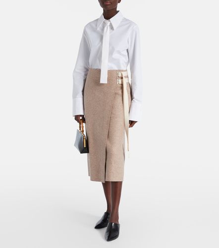 Jil Sander Jupe midi en laine - Jil Sander - Modalova