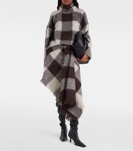 Mini-jupe Kai en alpaga et laine mélangés à carreaux - Proenza Schouler - Modalova