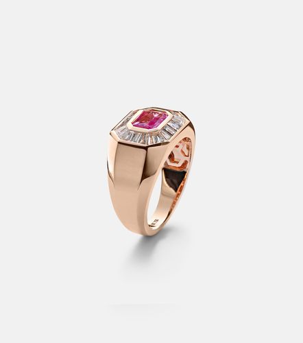 Bague Championship en or rose 18 ct, saphir et diamants - Shay Jewelry - Modalova