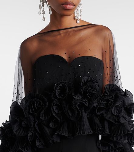 Jenny Packham Robe longue à cape - Jenny Packham - Modalova