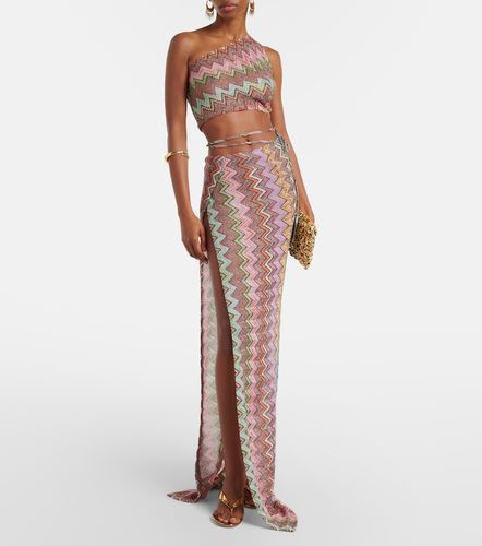 Jupe portefeuille Zigzag en lamé - Missoni - Modalova