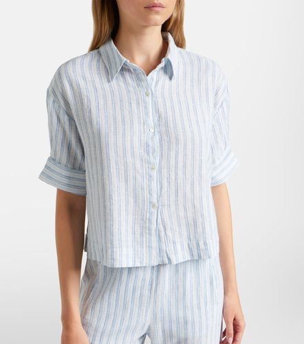 Chemise Greya en coton et lin à rayures - Velvet - Modalova
