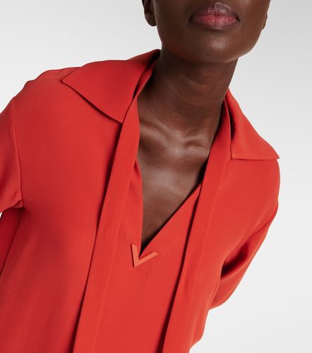Blouse en soie à col lavallière - Valentino - Modalova
