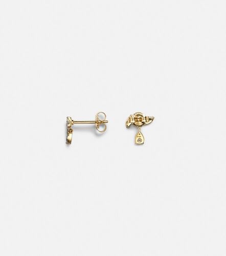 Boucles d'oreilles Muse Drop en or 10 ct et diamants - Stone and Strand - Modalova