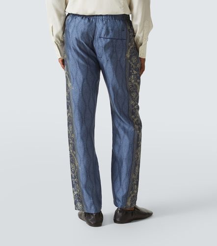 Etro Pantalon droit en soie - Etro - Modalova