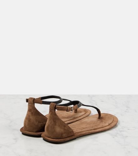 Sandales Monili en daim - Brunello Cucinelli - Modalova