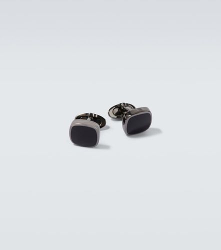 Boutons de manchette 925 en argent sterling et émail - Giorgio Armani - Modalova