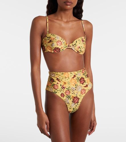 Culotte de bikini Magenta à fleurs - Agua by Agua Bendita - Modalova