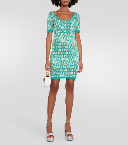 Robe Allover en coton mélangé - Versace - Modalova