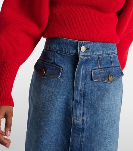 Frame Jupe midi Vent Front en denim - Frame - Modalova