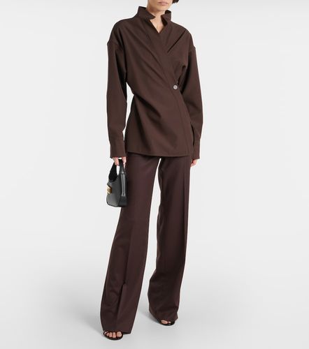 Chemise portefeuille en laine - Ferragamo - Modalova