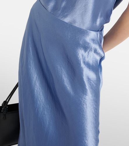 Vince Jupe midi en satin à franges - Vince - Modalova