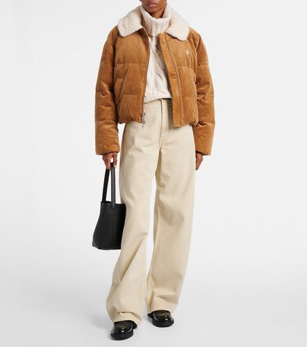 Veste doudoune en velours côtelé et fourrure synthétique - Polo Ralph Lauren - Modalova