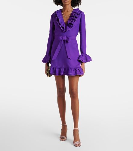 Robe portefeuille en Crêpe Couture à volants - Valentino - Modalova
