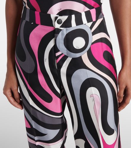 Pucci Pantalon droit Marmo en soie - Pucci - Modalova
