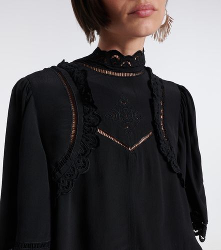 Top Frany en crêpe à broderies anglaises - Isabel Marant - Modalova