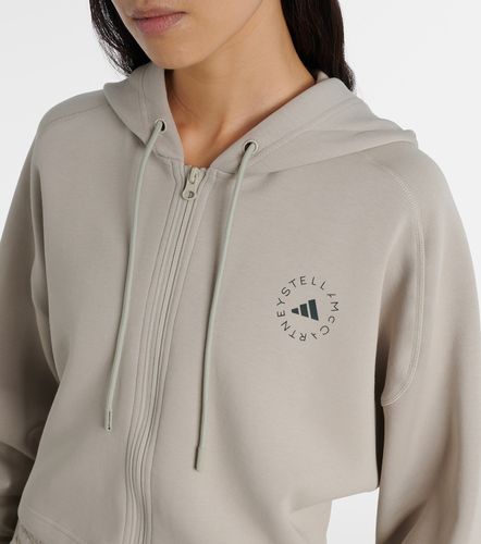 Sweat-shirt à capuche en coton mélangé à logo - Adidas by Stella McCartney - Modalova