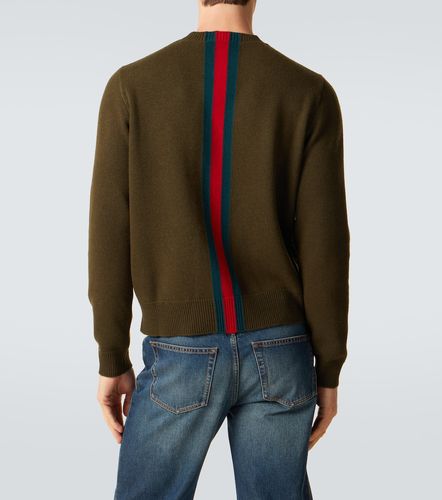 Gucci Pull Web Stripe en laine - Gucci - Modalova