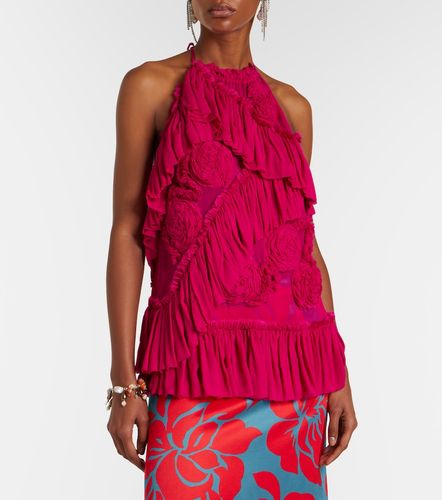 Top à volants et appliqués floraux - Dries Van Noten - Modalova