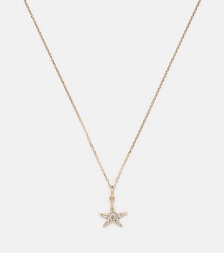 Collier Lucky Starfish en or 14 ct et diamants - Stone and Strand - Modalova