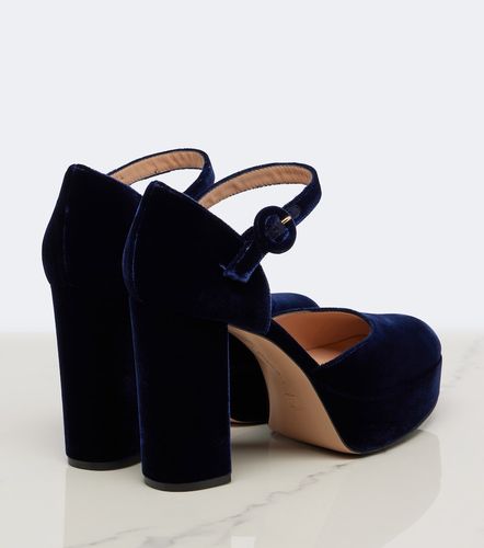 Escarpins à plateau en velours - Gianvito Rossi - Modalova
