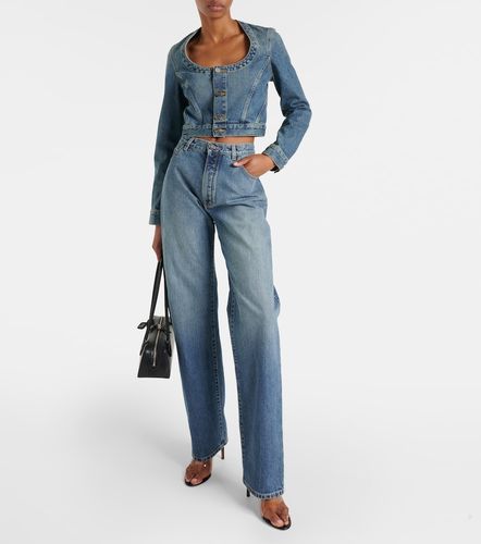 Alaïa Veste en denim cropped - Alaia - Modalova
