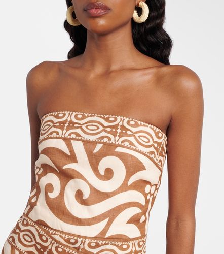 Johanna Ortiz Robe bustier en lin - Johanna Ortiz - Modalova
