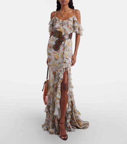 Etro Robe longue en soie mélangée - Etro - Modalova