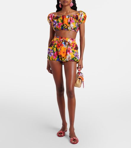 Short en coton à fleurs - Dolce&Gabbana - Modalova