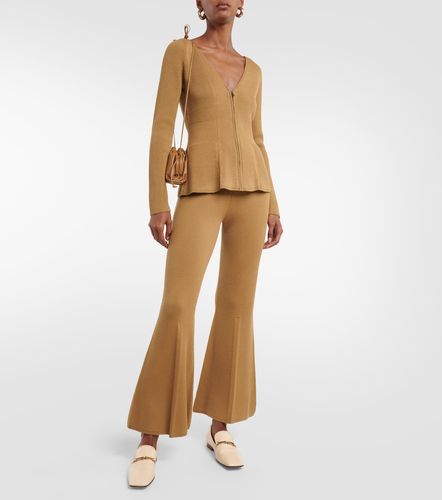 Pantalon évasé en laine mélangée - Joseph - Modalova