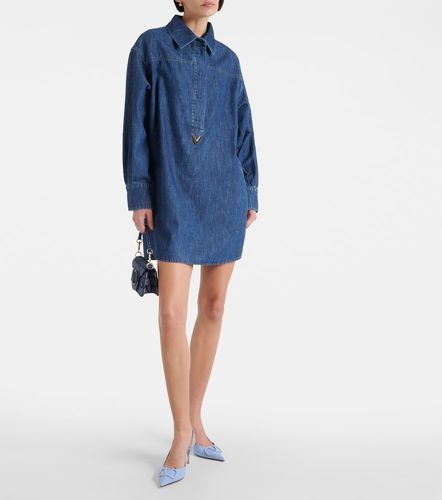 Robe chemise VGold en denim - Valentino - Modalova